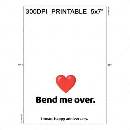 Bend Me Over Anniversary Card Example
