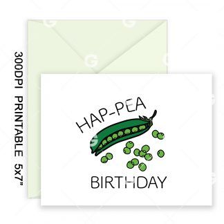 HAP-PEA Birthday Card