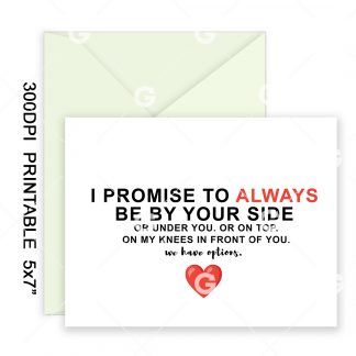 I Promise To Always Anniversary Card