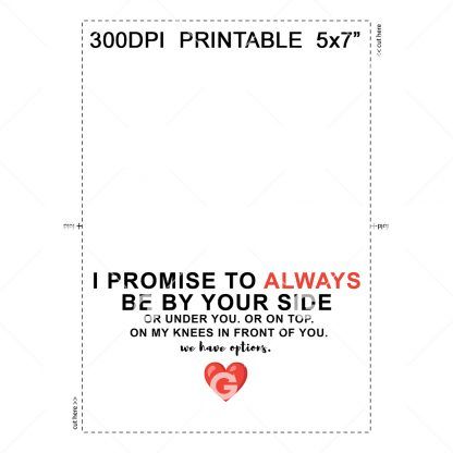 I Promise To Always Anniversary Card Example