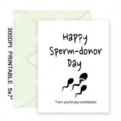 Sperm-Donor Day Father's Day Card