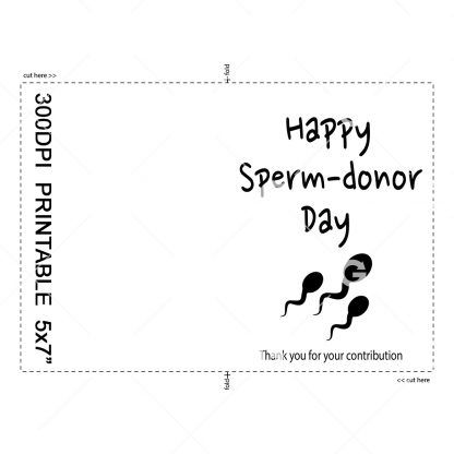 Sperm-Donor Day Father's Day Card Example