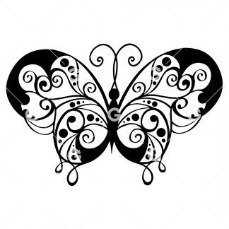 Fancy Abstract Butterfly SVG