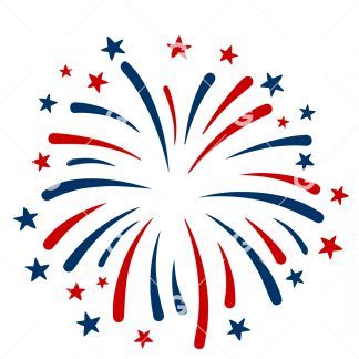 Fourth of July Fireworks SVG