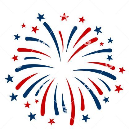 Fourth of July Fireworks SVG