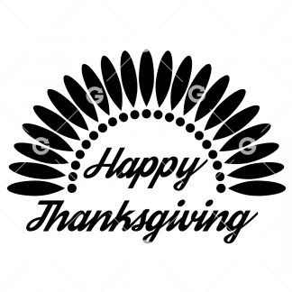 Happy Thanksgiving Sign SVG