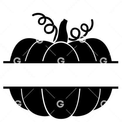 Thanksgiving Pumpkin Monogram Sign SVG