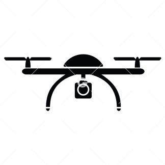 Flying Drone With Camera SVG