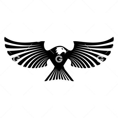 USA Eagle Spread Wings SVG