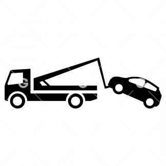 Tow Truck Towing Car SVG