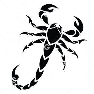 Tribal Desert Scorpion SVG