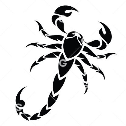 Tribal Desert Scorpion SVG