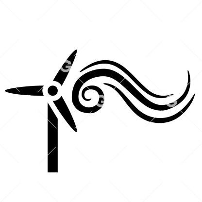 Wind Energy Turbine SVG