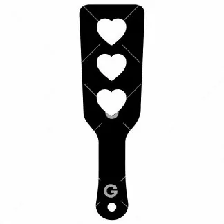 BDSM Love Heart Sex Toy Paddle SVG
