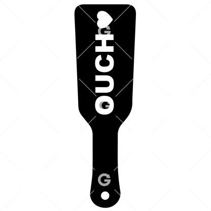 BDSM Ouch Sex Toy Paddle SVG