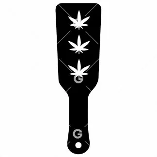 BDSM Marijuana Pot Leaf Sex Toy Paddle SVG
