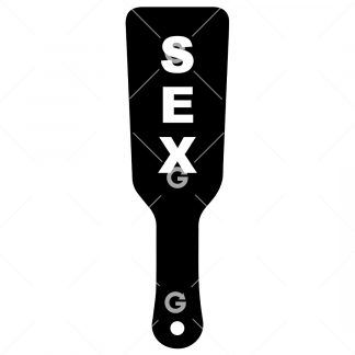 BDSM Sex Toy Paddle SVG