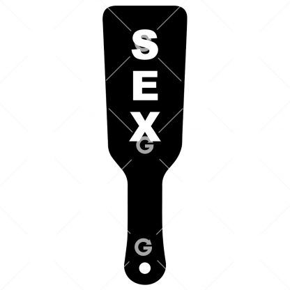 BDSM Sex Toy Paddle SVG