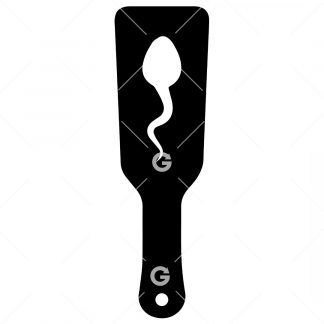 BDSM Sperm Sex Toy Paddle SVG