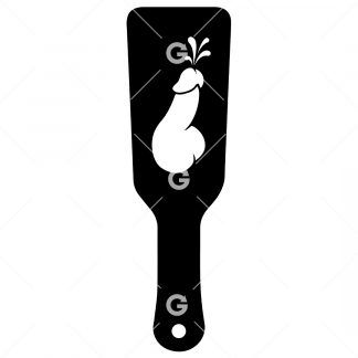 BDSM Squirting Penis Sex Toy Paddle SVG