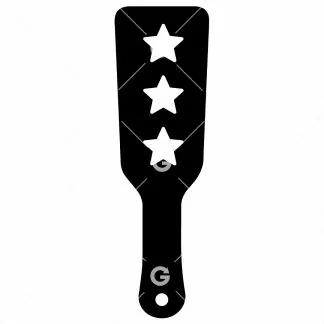 BDSM Stars Sex Toy Paddle SVG