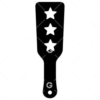 BDSM Stars Sex Toy Paddle SVG