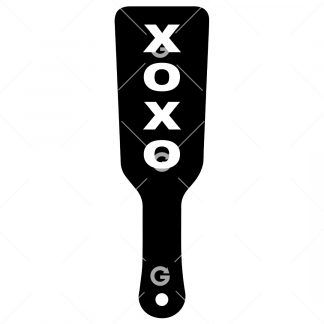 BDSM XOXO(Kiss Hug) Sex Toy Paddle SVG