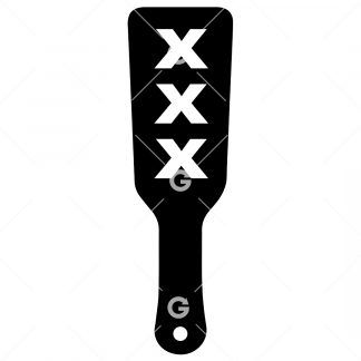 BDSM XXX Sex Toy Paddle SVG