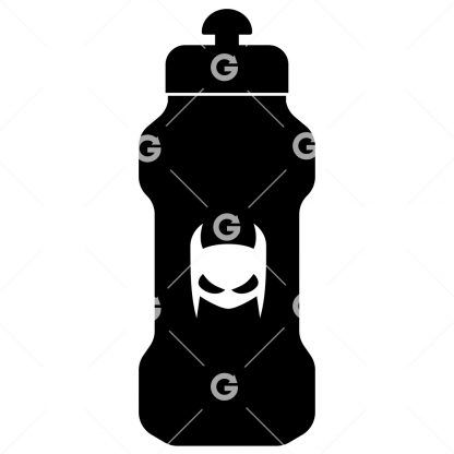 Bat Mask Sports Water Bottle SVG