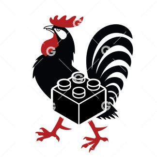 Cock Block Rooster Decal SVG