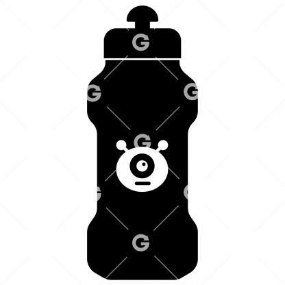 Cute Alien Sports Water Bottle SVG