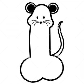 Penis Mouse Cartoon SVG
