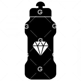 Diamond Sports Water Bottle SVG
