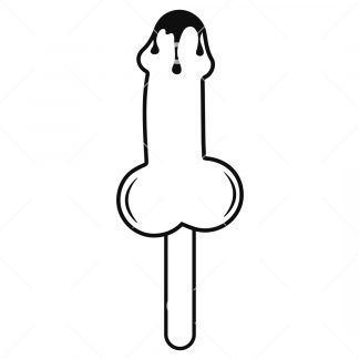 Dripping Penis Popsicle SVG
