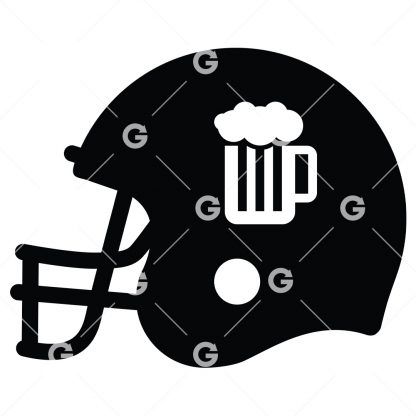 American Football Beer Helmet SVG
