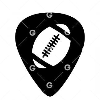 American Football Guitar Pick SVG