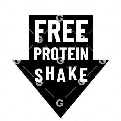 Free Protein Shake Arrow (Penis) SVG
