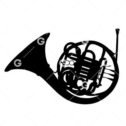 French Horn Musical Instrument SVG