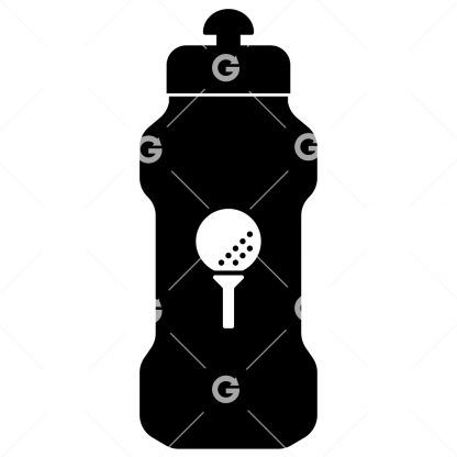 Golf Sports Water Bottle SVG