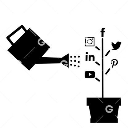 Grow Your Social Media Plant SVG