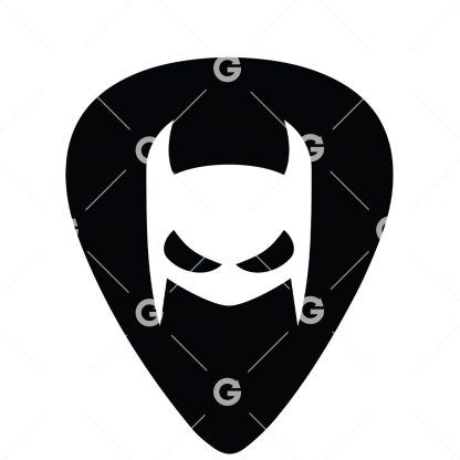 Guitar Pick Bat Mask SVG