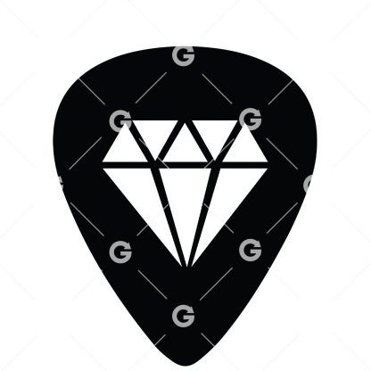 Guitar Pick Diamond Symbol SVG