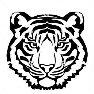 Jungle Tiger Face SVG