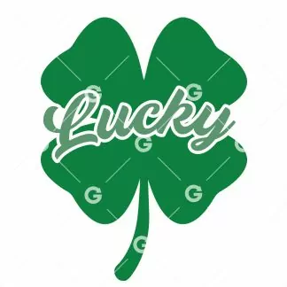 Lucky Four Leaf Clover SVG