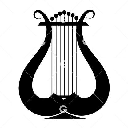 Lyre Harp Musical Instrument SVG