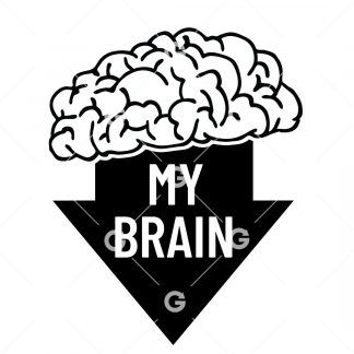 My Brain Arrow (Penis) SVG