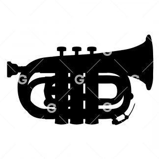 Pocket Trumpet Musical Instrument SVG