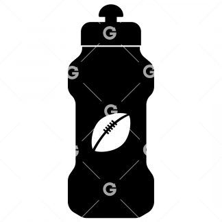 Rugby Sports Water Bottle SVG