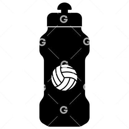 Volleyball Sports Water Bottle SVG