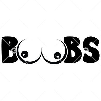 Big Boobs, Tits, Breasts Decal SVG
